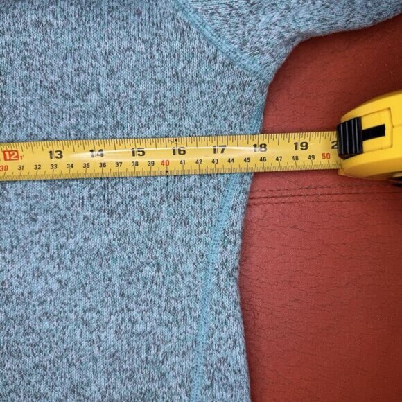 Patagonia Better sweater 1/4 zip Heather Blue-Green /Gray Sz S - Picture 11 of 11